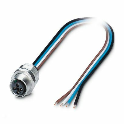 PHO SACC-E-M12FST-4CON-M16/0,5 Sensor-/Aktor-Einbaustecker 4-pol M12