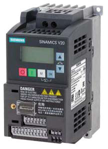 SIEM 6SL3210-5BB15-5BV1 SINAMICS V20 1AC200-240V-10/+10% 47-63Hz Nennleistung 0,