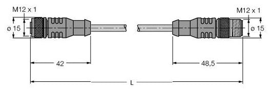TURC RK4.5T-5-RS4.5T/S2503 Verbindungsleitung RFID Economy
