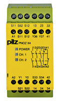 PILZ PNOZ X4 24VDC Not-Aus-Schaltgerät 3S 1Ö