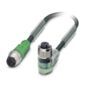 PHO SAC-3P-M12MS/ 0,6-PVC/M12FR-2L Sensor-/Aktor-Kabel