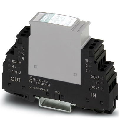 PHO PT 1X2+F-BE/FM Überspannungsschutzbasiselement
