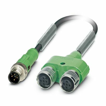 PHO SAC-4PY-MS- 3,0-PUR/2XF Sensor-/Aktor-Kabel
