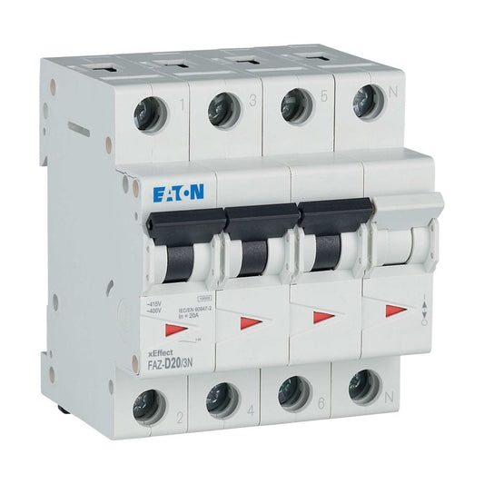 MOE FAZ-D20/3N LS-Schalter 20A 3+N-p D-Char