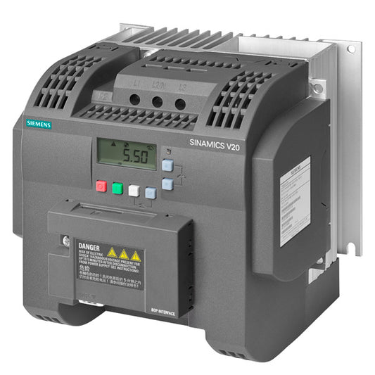 SIEM 6SL3216-5BE17-5CV0 Sinamics V20 3AC380-480V -15/+10% 47-63Hz Nennleistung 0
