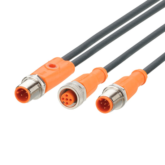 IFM EVC843 Y-Verbindungskabel,2 m,PUR,Gehäusewerkstoffe Anschlusskabel m