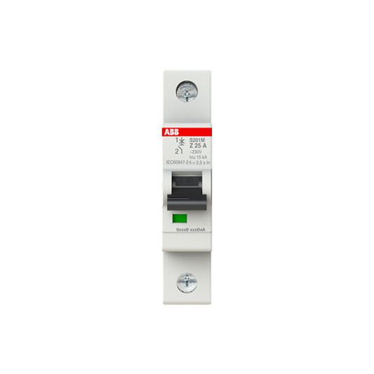 ABB S201M-Z25 Sicherungsautomat Z-Char.,10kA,25A,1P