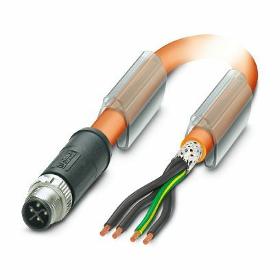 PHO SAC-4P-MSS/ 1,5-PUR PE SH SCO M12-SAC-Kabel schleppk. S-kodiert 3p +PE
