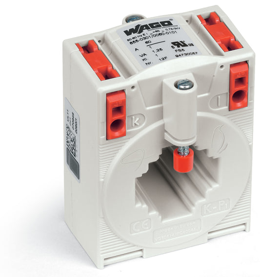 WAGO 855-301/060-101 Aufsteck-Stromwandler, 60 A / 1 A