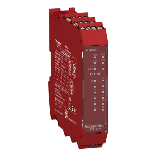 SE XPSMCMDI1200MT Erweiterungsmodul 12 sichere digitale Eingänge für XPSMCM, Sch