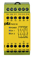 PILZ PNOZ X3 110VAC 24VDC 3n/o 1n/c 1so Sicherheitsschaltger