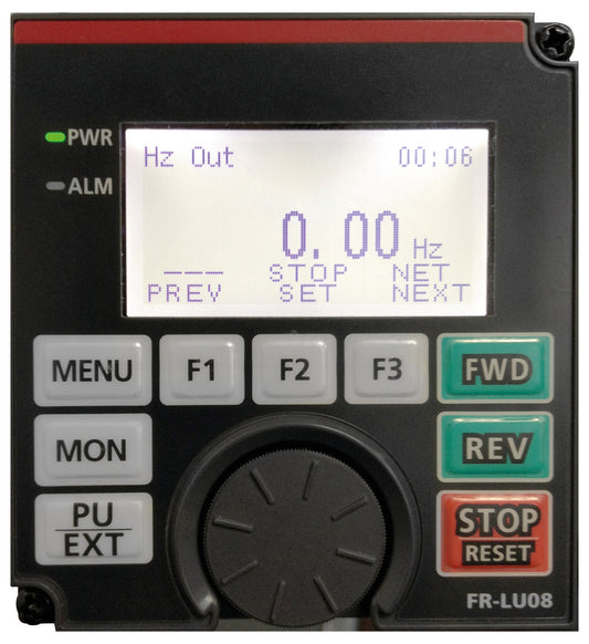 MIT FR-LU08 Klartext Bedienfeld mit LCD-Anzeige für alle Geräte der 800 Serie