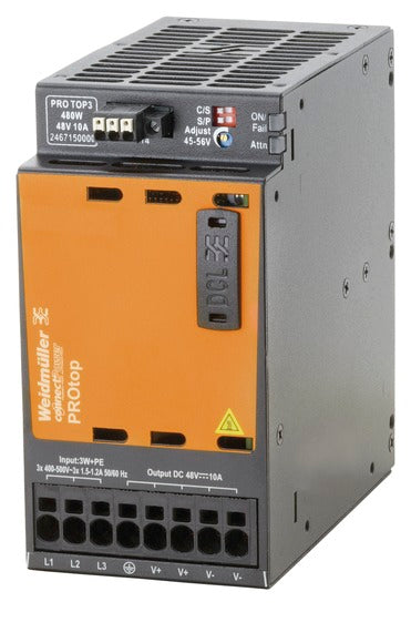 WEI PRO TOP3 480W 48V 10A CO Gleichstromversorgung,480 W,10 A @ 60°C