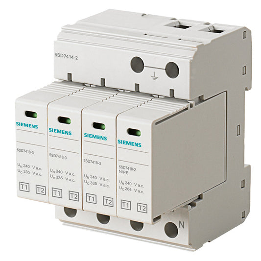 SIEM 5SD7414-2 Blitzstromableiter T1/T2, UN 240/400V, UC 335/264V A.C., Schutzba