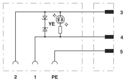 PHO SAC-3P-MS/ 1,5-PUR/B-1L-Z SCO Sensor-/Aktor-Kabel