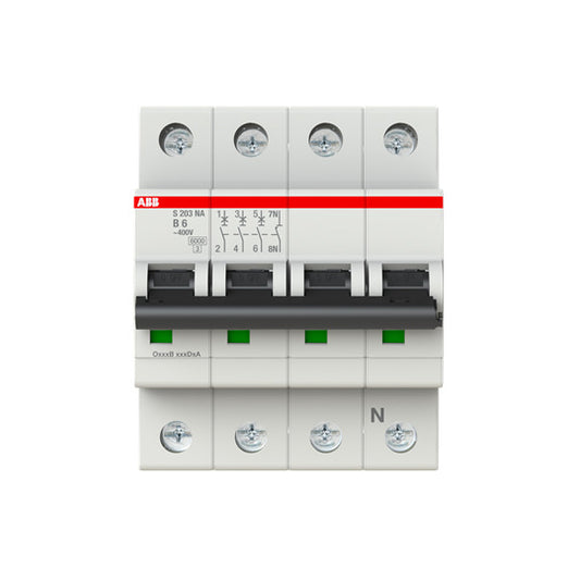 ABB S203-B6NA Sicherungsautomat 6A pro M compact 3-polig+NA