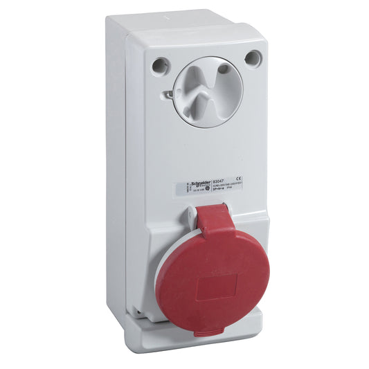 SE 83046 Wandsteckdose Verrieg. Ip44 32A 400V 4P