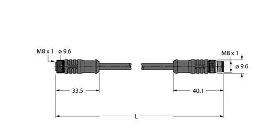 TURC HT-SKP3-2-HT-SSP3/S2430 Hochtemperaturfeste Aktuator- und Sensorleitung Ver