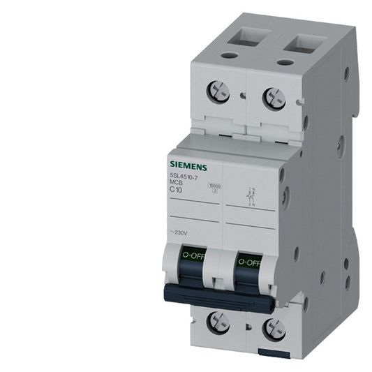 SIEM 5SL4510-7 Leitungsschutzschalter 230V 10KA, 1+N-Polig, C, 10A