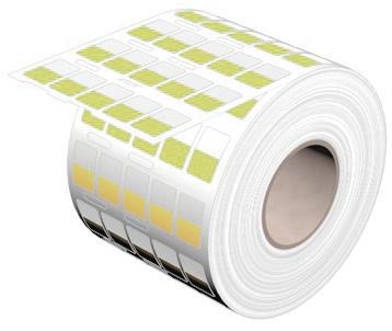 WEI THM WO 12/18 GE Kabelmarkierer, Etikett, 18 x 12 mm, Polyester, PVC frei, ge