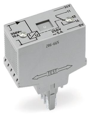 WAGO 286-665 Stromflussüberwachungs-Baustein lichtgrau