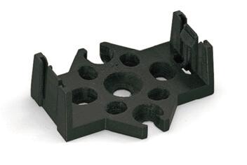 WAGO 770-625 Montageplatte schwarz für Verteiler