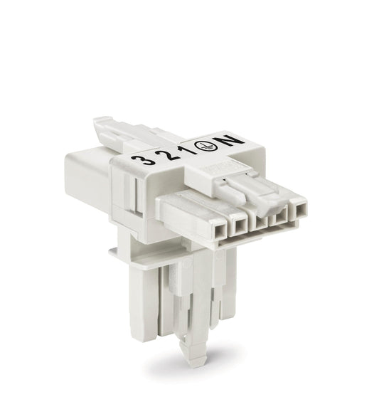 WAGO 890-672 T-Verteiler 1 x Stecker / 2 x Buchse 5-polig mit 3. Verriegelungskl