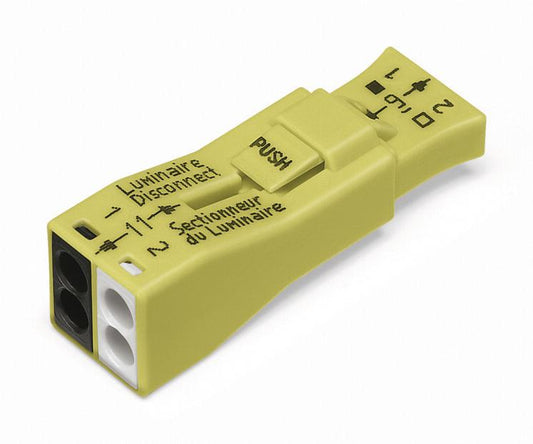 WAGO 873-902 Leuchtensteckverbinder 2-polig 0,75 - 4 qmm