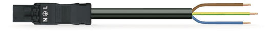 WAGO 891-8993/205-101 Anschlussleitung schwarz 3x1qmm L=1m