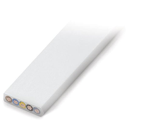 WAGO 897-1051 Flachkabel aus PVC 5 x 10 qmm 3L + N + PE lichtgrün