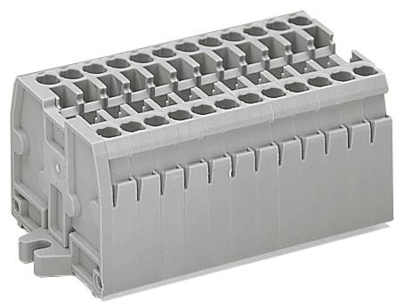 WAGO 869-108 Kompaktblock-Klemmenleiste 0,08-2,5(4) qmm grau