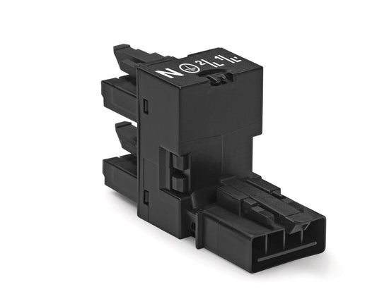 WAGO 890-945 h-Verteiler 1 x Stecker / 2 x Buchse 4-polig mit 3, Verriegelungskl