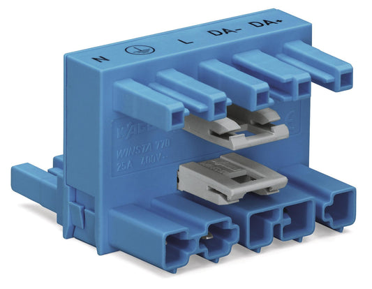 WAGO 770-992 h-Verteiler 1 x Stecker / 2 x Buchse 5-polig mit 2 Verriegelungskli
