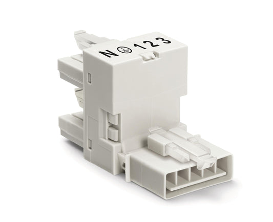 WAGO 890-980 h-Verteiler 1 x Stecker / 2 x Buchse 5-polig mit 3, Verriegelungskl