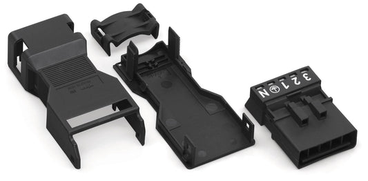 WAGO 890-115 STECKERT.5-POL.MIT ZG.1,5QMM SCHWARZ