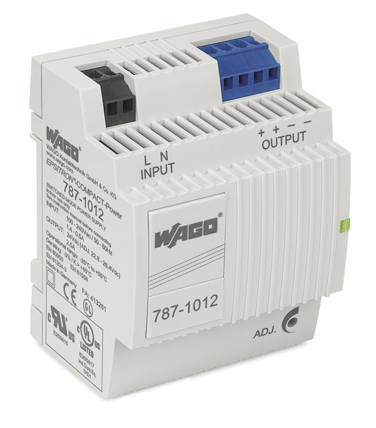 WAGO 787-1012 Stromversorgungen DC 24 V 2,5 A primär 85-264VAC 120-373VDC