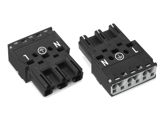 WAGO 770-213 Stecker 0,5-4 qmm schwarz