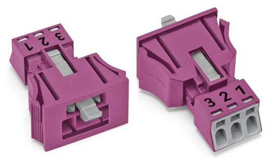 WAGO 890-793/081-000 Stecker Snap-In-Ausführung 3-polig, pink
