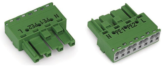 WAGO 770-1324 Buchsenteil 4-polig grün 0,5-4qmm