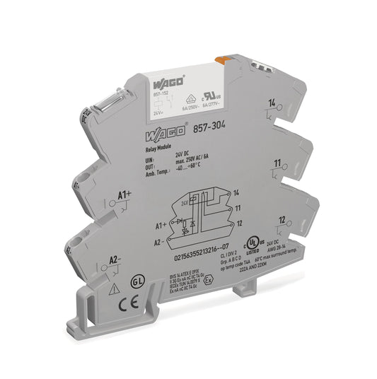 WAGO 857-304 Stecksockel mit Kleinschaltrelais DC24V 10mA 1W