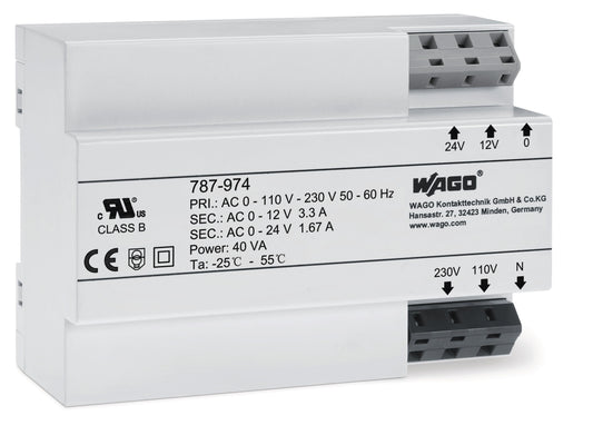 WAGO 787-974 EPSITRON -Sicherheitstransformatoren 40VA  787-974