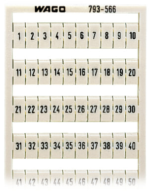 WAGO 793-566 WMB-Bezeichnung 1-50 fortlaufende Ziffern