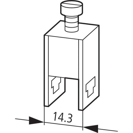 MOE AK35 Klemmen für Lasche 10x3mm Kupferschiene
