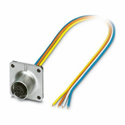 PHO SACC-SQ-M12FSD-4CON-25F/0,5 Einbausteckverbinder