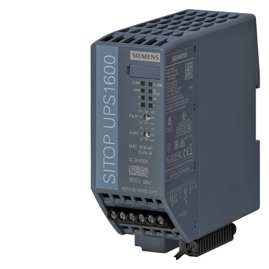 SIEM 6EP4136-3AC00-2AY0 Unterbrechungsfreie Stromversorgung SITOP UPS1600, DC 24