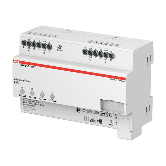 BJ UD/S4.315.2.1 LED-Dimmer 4x315 W/VA KNX REG-Universal-Dimmaktoren