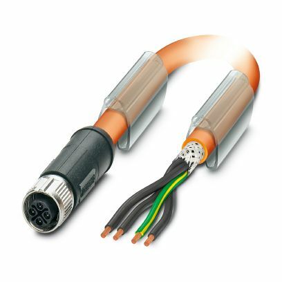 PHO SAC-4P-FSS/10,0-PUR PE SH SCO M12-SAC-Kabel schleppk. S-kodiert 3p +PE