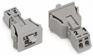 WAGO 890-752 Stecker 0,25-1,5 qmm grau