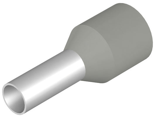 WEI H4,0/14DS GR Aderendhülse, 4 qmm, 8 mm, grau
