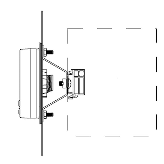 SE METSEPMAK Montageadapter PowerLogic-Serie für PowerMeter+ext. Display Rücken-